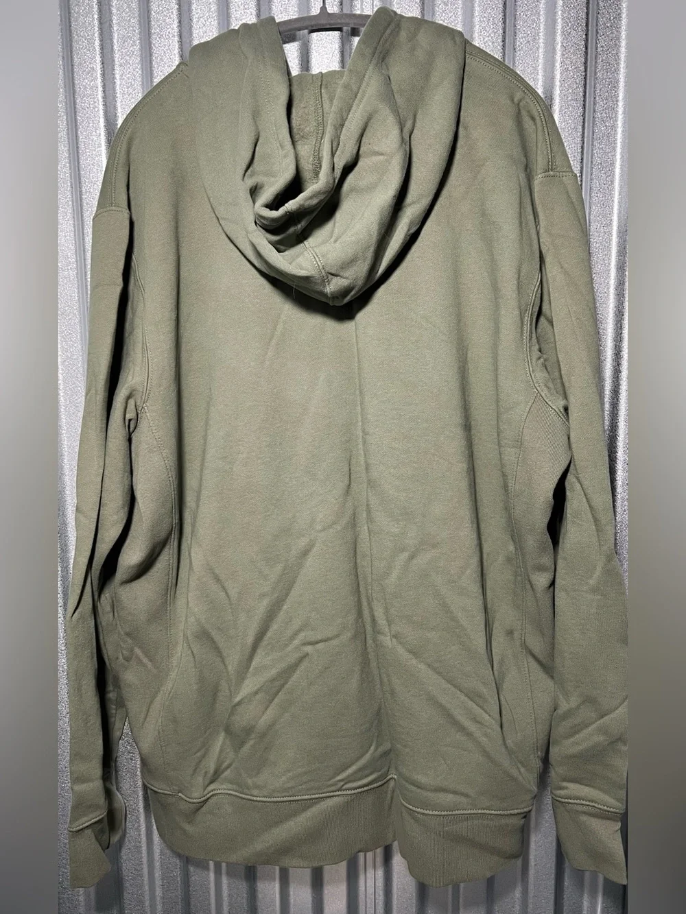 Life Is Good Olive Zip-Up Hoodie with Cream Drawstrings 2X NWT - Picture 3 of 4